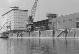 Sanierung der Kaimauer im Mühlauhafen Mannheim/Rhein
