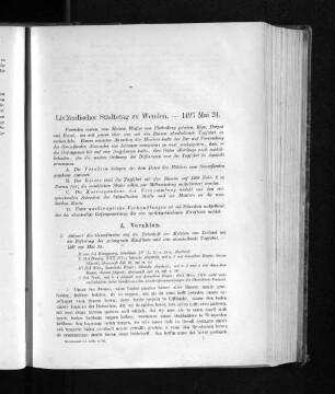 Livländischer Städtetag zu Wenden. - 1497 Mai 24.