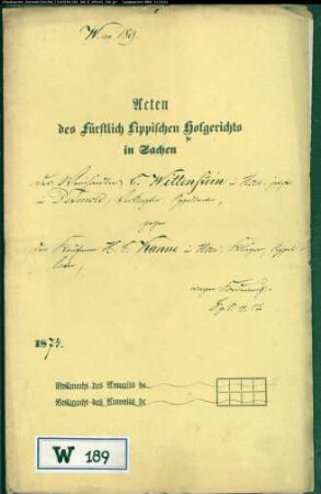 Wittenstein, Weinhändler in Horn gegen Kaufmann Kanne in Horn