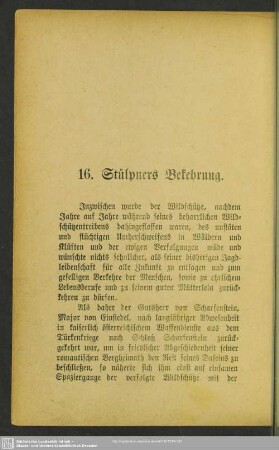 16. Stülpners Bekehrung