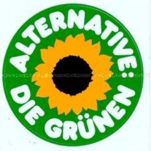 Wahlkampf-Aufkleber der Grünen