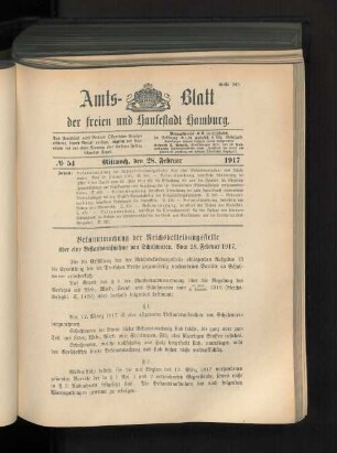 No. 54, 28. Februar 1917