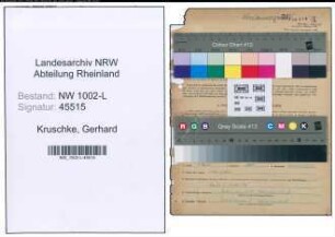 Entnazifizierung Gerhard Kruschke , geb. 09.08.1906 (Justizbeamter)