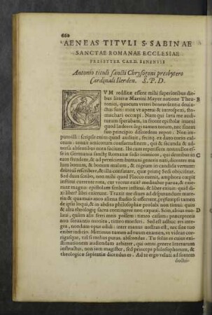 Aeneas Tituli S. Sabinae Sanctae Romanae Ecclesiae