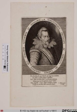 Bildnis Gustaf II. Adolf, König von Schweden (reg. 1611-32)