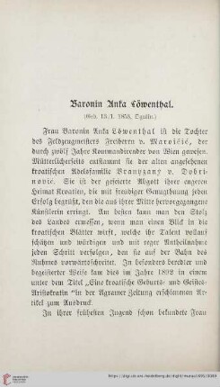Baronin Anka Löwenthal