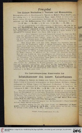 Die hervorragendsten Kunstwerke der Schatzkammer des österr. Kaiserhauses