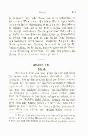 Abschnitt VIII [i.e. VII]. Schluß.