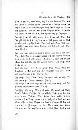 98 Wandsbeck, d. 28. Septbr. 1802.