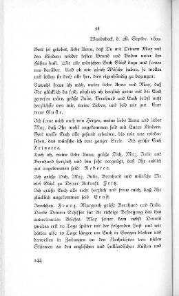 98 Wandsbeck, d. 28. Septbr. 1802.