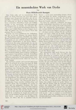 13/14: Ein neuentdecktes Werk van Dycks