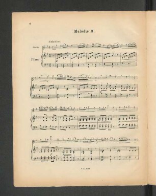 Melodie 3. [Piano.]