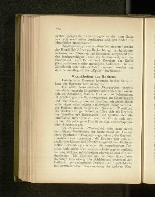 Krankheiten des Rachens.