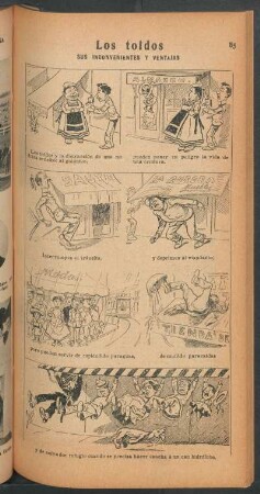 Los toldos - sus inconvenientes y ventajas - [Cómic]
