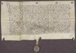 Gültverschreibung des Claus Strobel und Matthis Lud, beide zu Ispringen, über 20 Pfund Heller Hauptgut, für das sie jährlich einen Pfund Heller an das Frauenkloster zu Pforzheim zahlen.