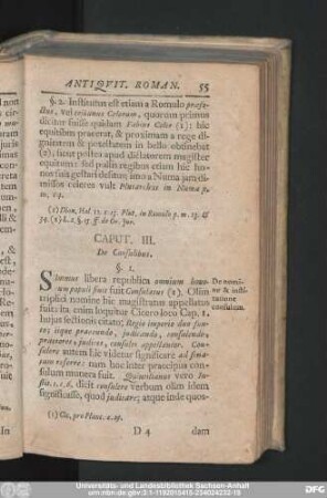 Caput. III. De Consulibus.