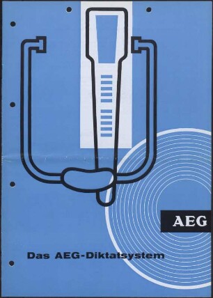 Werbeprospekt: Das AEG-Diktatsystem