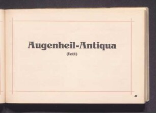 Augenheil-Antiqua (fett)