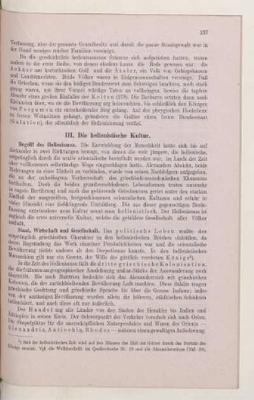 III. Die hellenistische Kultur