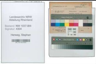 Entnazifizierung Stephan Herweg , geb. 19.03.1898 (Auslandskorrespondent)