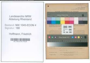 Entnazifizierung Friedrich Hoffmann , geb. 05.05.1913 (Kaufmann)