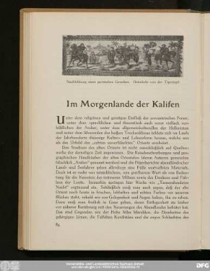 Im Morgenlande der Kalifen