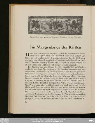 Im Morgenlande der Kalifen