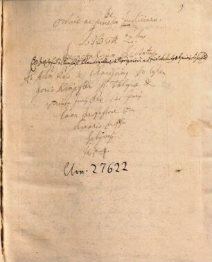 Gregorii Kimpfler Schirensis mon. lectiones in librum II. Decretalium Salisburgi habitae - BSB Clm 27622