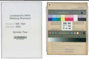 Entnazifizierung Paul Schmitz , geb. 29.05.1898 (Fabrikant)