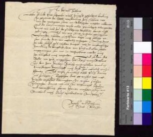 Bürgermeister und Rat von Bautzen schreiben an Bürgermeister und Rat von Zittau, dass die Zittauer scih in Görlitz einfinden, um die Reise nach Breslau zu Doktor Heinrich Riebisch anzutreten.