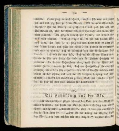 102. Der Zaunkoenig und der Baer.