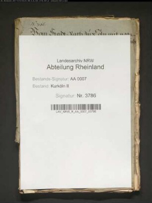 Belegung der geistlichen Immunitäten mit Einquartierung durch den Rat der Stadt Köln