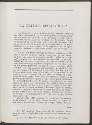 La crítica literaria