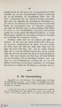 B. Die Unterscheidung