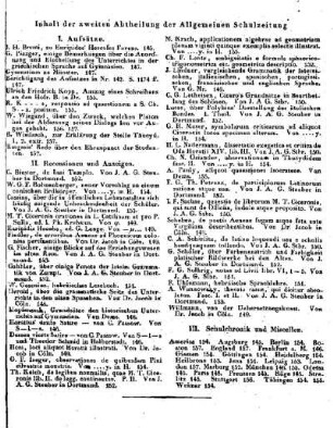 Inhaltsverzeichnis der Allgemeinen Schulzeitung : [Dezember 1828, Heft 145 - 157]