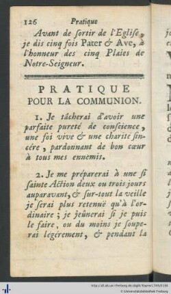 Pratique Pour La Communion