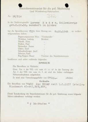 Hader, Lorenz