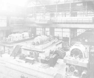 Zwei 12000 kW-Dampfturbosätze (Thyssen und Co., Mülheim) : Technikgeschichte | Elektrotechnik | Erzeugung elektrischer Energien | Gleich- und Wechselstromgeneratoren, Turbogeneratoren