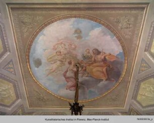 Venus und Cupido vor Jupiter