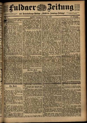 Ausgabe vom Dienstag, den 04. April 1899.
