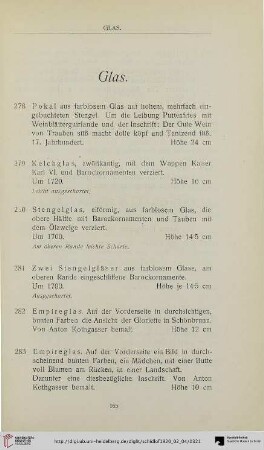 Glas (Nr. 278-287)