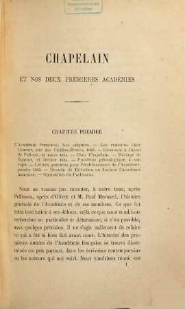 Études littéraires sur le XVII. Siècle, 2