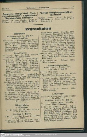 Lehranstalten