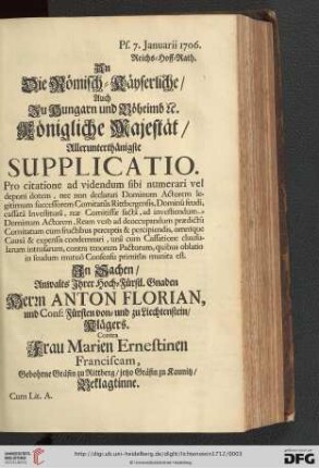 Supplicatio