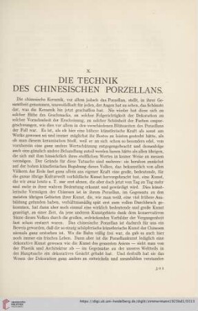Die Technik des chinesischen Porzellans