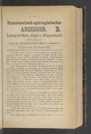 3. 15. Februar 1871
