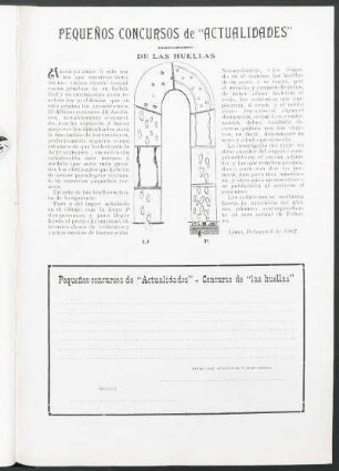 Pequeños concursos de "Actualidades" - De las huellas