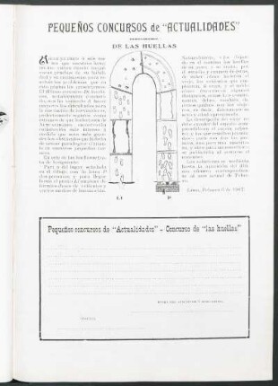 Pequeños concursos de "Actualidades" - De las huellas
