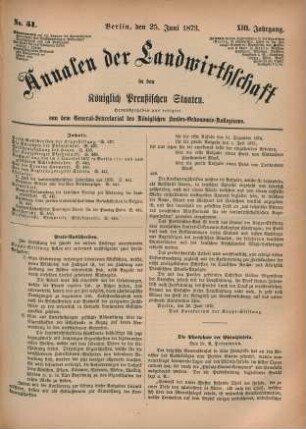 No. 51. Berlin, den 25. Juni 1873. XIII. Jahrgang.