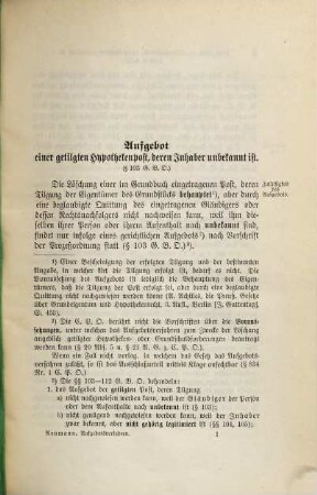 Das Aufgebotsverfahren, durch Beispiele veranschaulicht